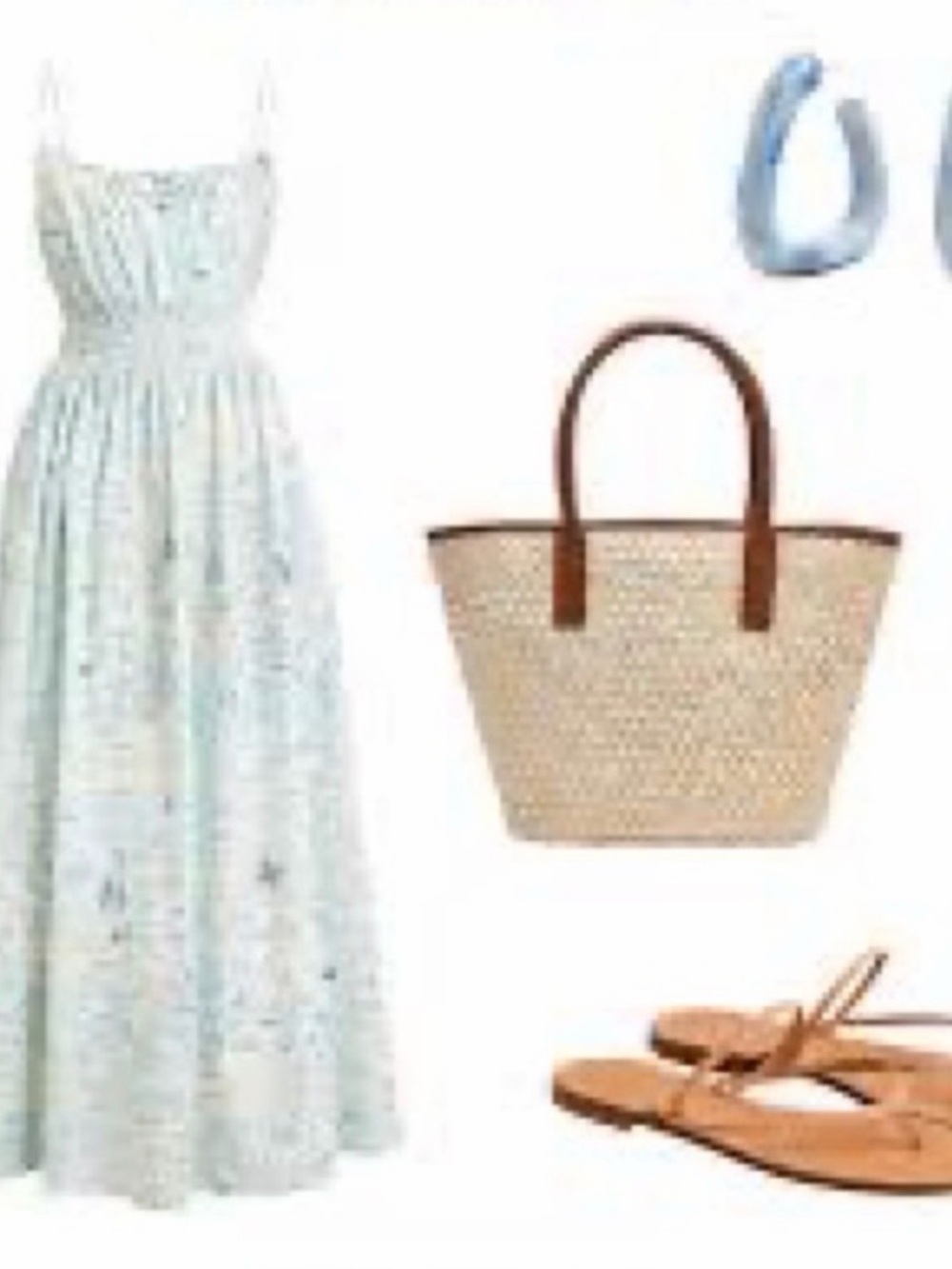 J. Crew Smocked Midi Dress in Cape Cod Ratti Compass